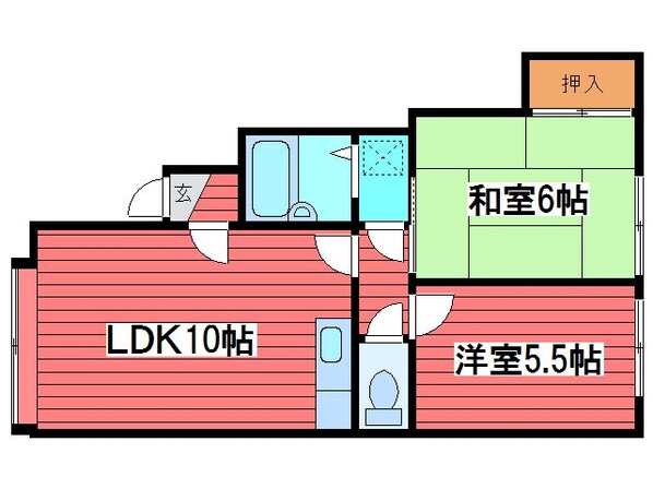 パレスハイブリッジの物件間取画像